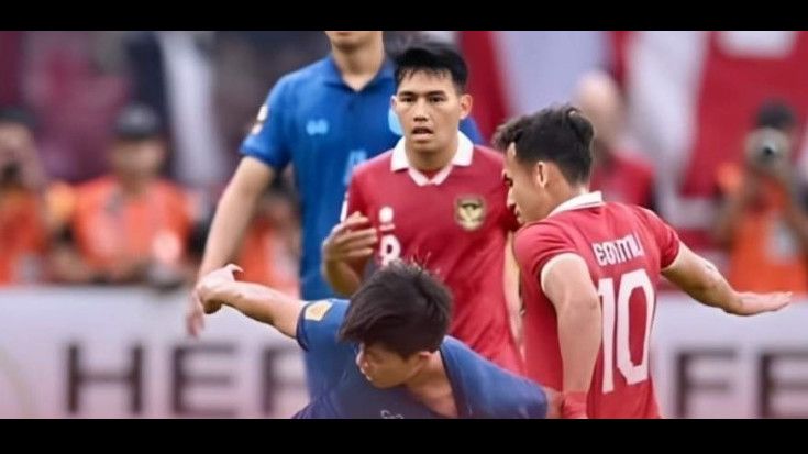 Meski Cuma 10 Pemain, Thailand Berhasil Imbangi Indonesia 1-1 di Piala AFF