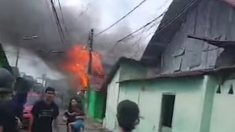 Asrama Kodam di Makassar Hangus Terbakar, 10 KK Terpaksa Mengungsi