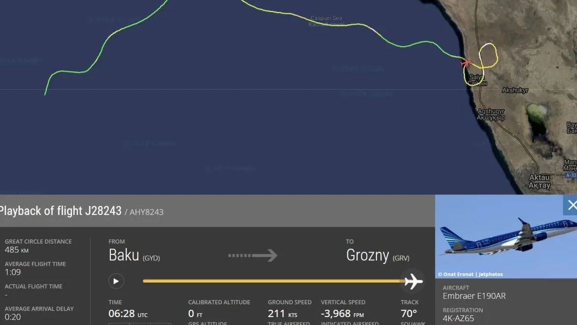 5 Fakta Kecelakaan Pesawat Azerbaijan Airlines di Kazakhstan