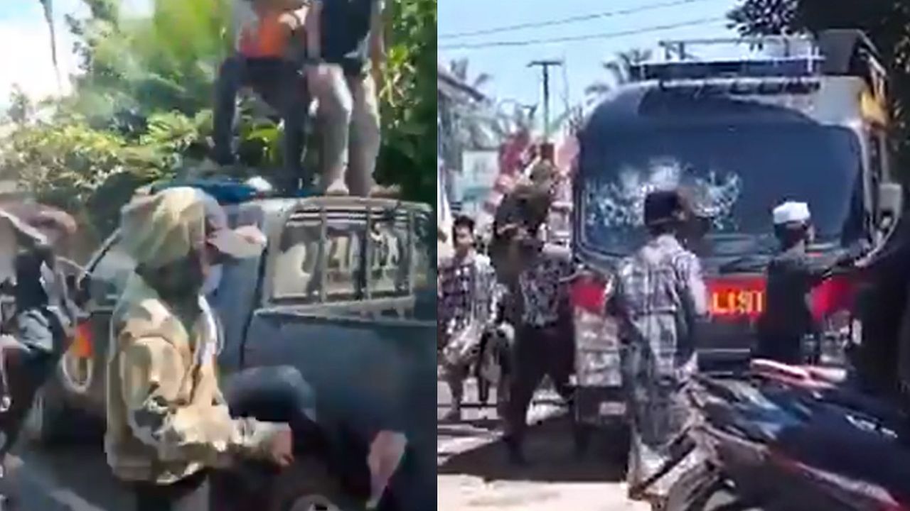 Demo Menuntut Bebaskan Rizieq Shihab di Tasikmalaya Ricuh, 3 Mobil Polisi Dirusak