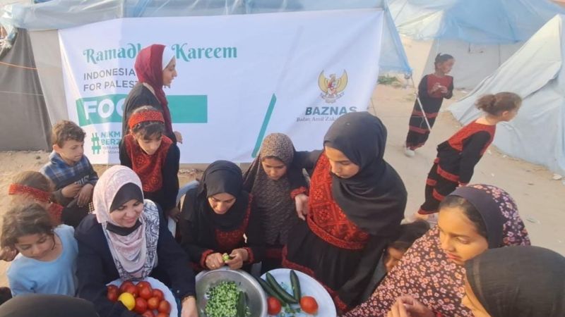 Gandeng Lembaga di Gaza, Baznas Salurkan Paket Makanan Selama Ramadan ke Rafah