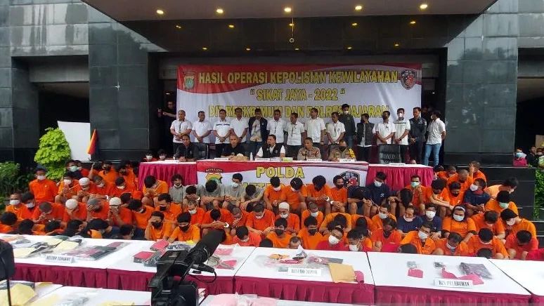 Polda Metro Jaya Tangkap 168 Orang dalam Operasi Sikat Jaya 2022