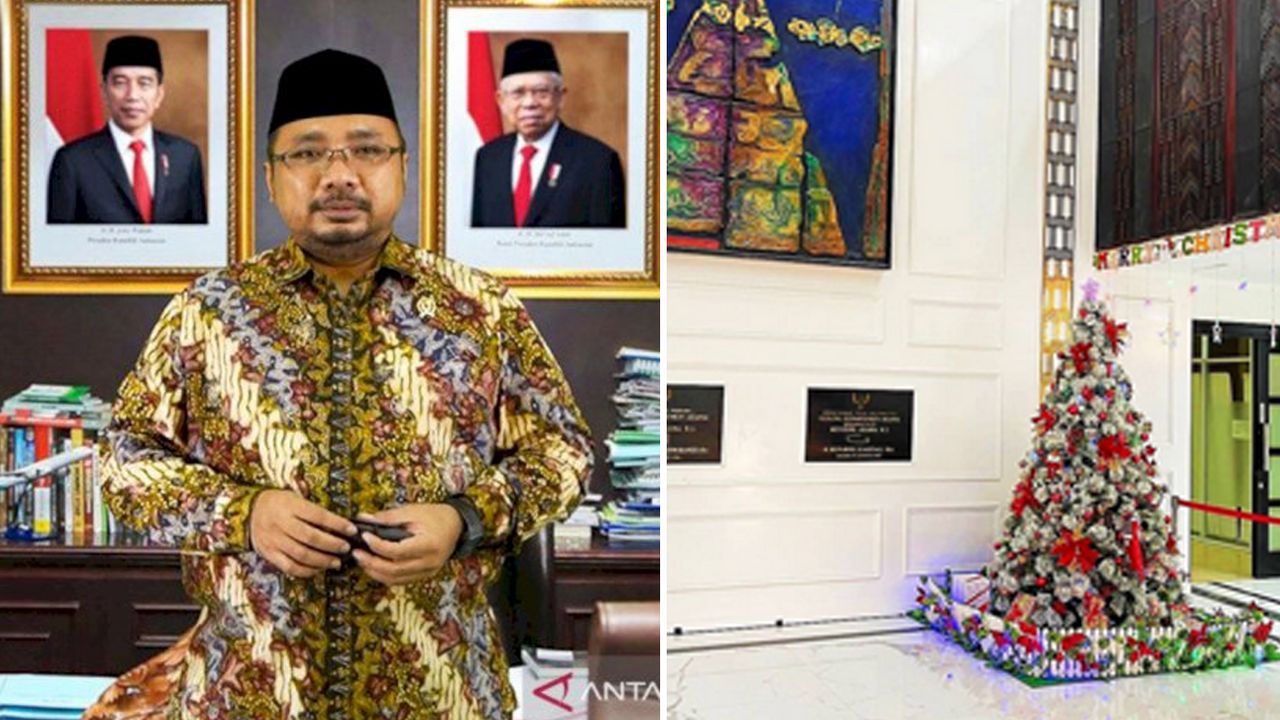 Abu Janda Pamer Dekorasi Pohon Natal di Kantor Kemenag: Baru di Era Gus Yaqut, Keren Kan?