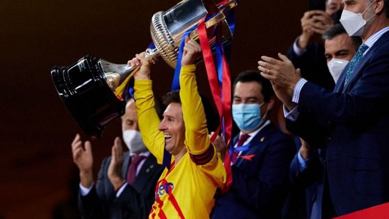 Messi Bungah Bisa Angkat Trofi Copa del Rey Sebagai Kapten Barcelona