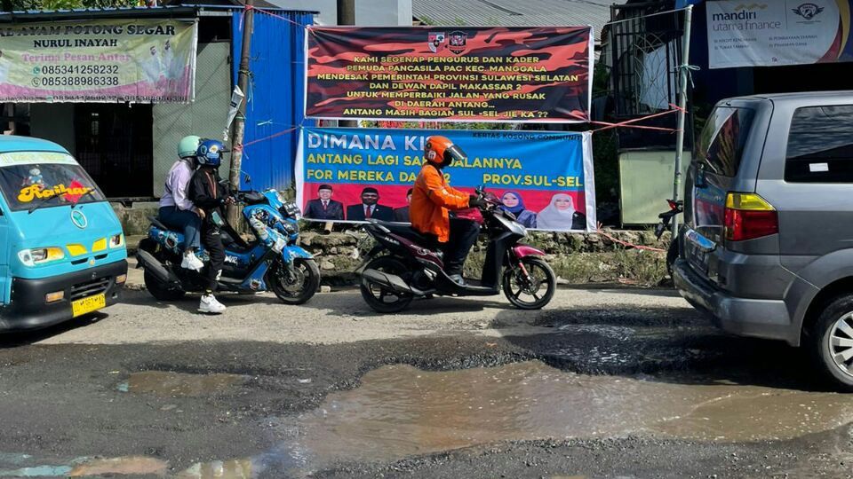 Selamat! Jalanan Antang Makassar yang Rusak Berat Diperbaiki Tahun Ini
