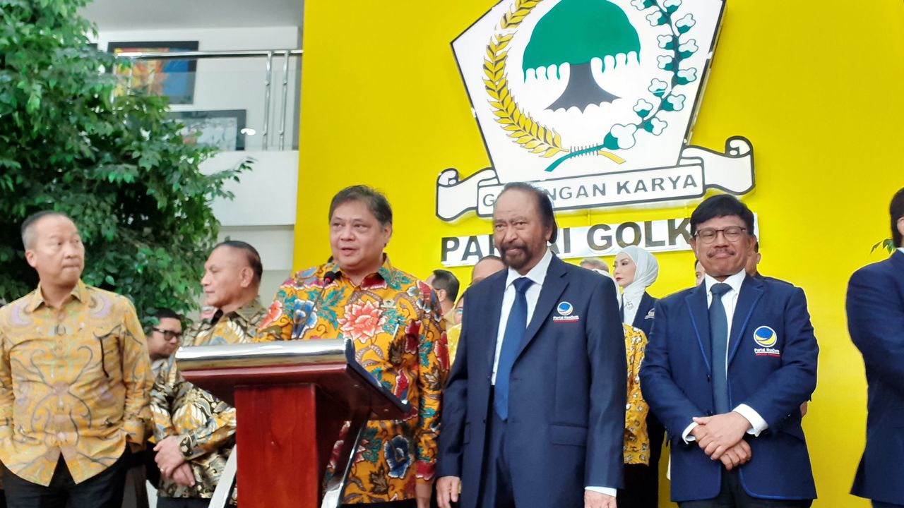 Rabu Pon Versi Golkar, Bertemu Surya Paloh Bahas 3 Hal