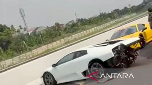 Tragis Konvoi Mobil Mewah di Tol Tangerang, Lamborgini Hancur, Korban Disuruh Ganti Rugi