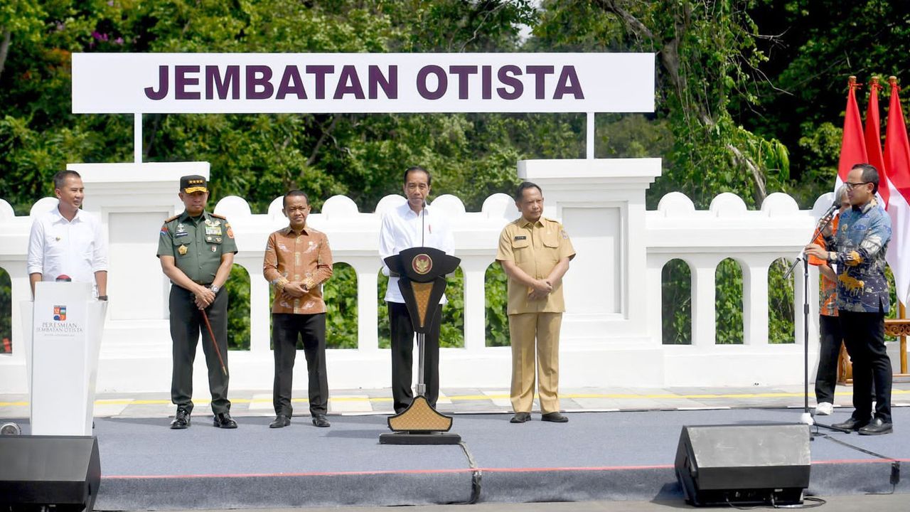 Presiden Jokowi Resmikan Jembatan Otto Iskandar Dinata Bogor yang Telah Biaya Perbaikan Capai Rp50 Miliar