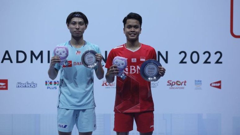 Raih Tiga Gelar,  Timnas Bulu Tangkis Indonesia Juara Umum Singapore Open 2022
