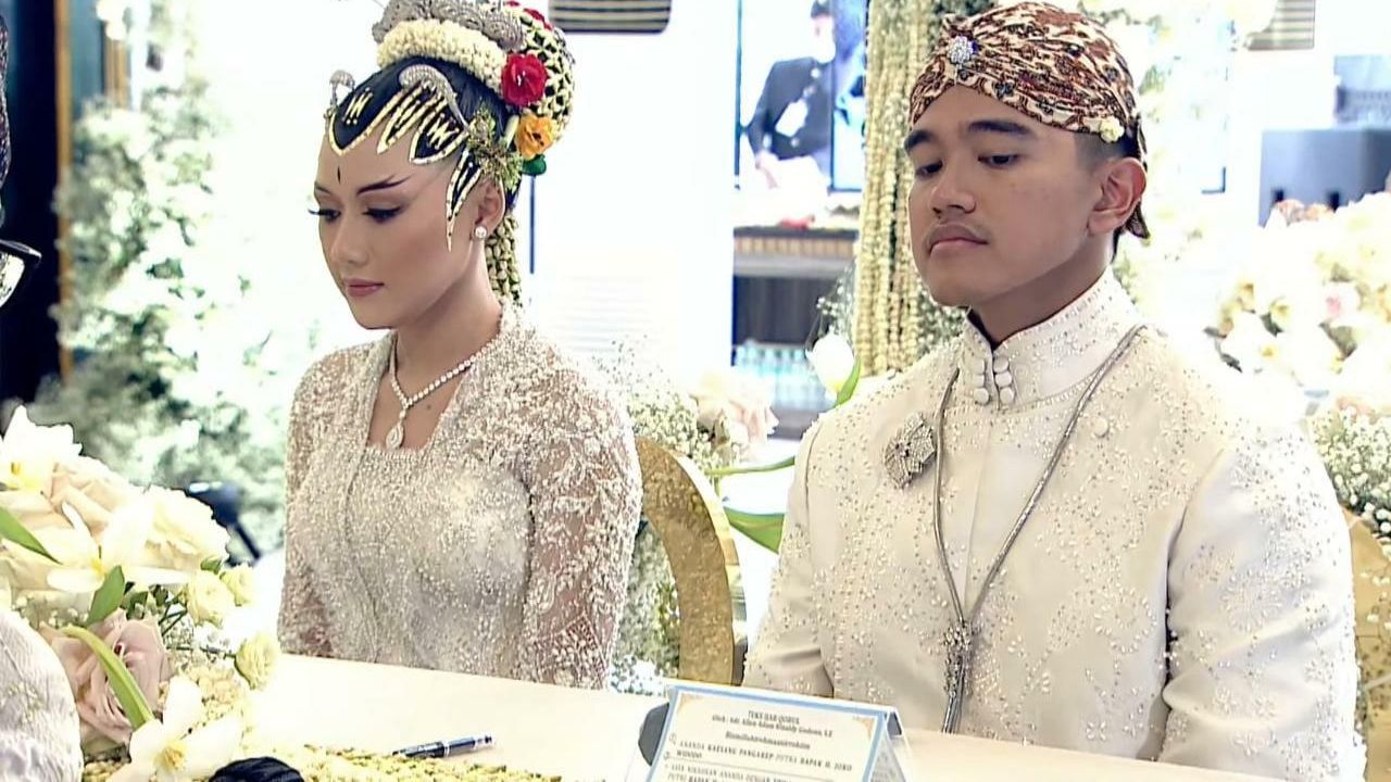 Kaesang Pangarep dan Erina Gudono (Foto: YouTube/Presiden Joko Widodo)