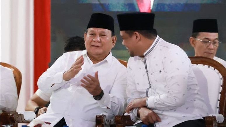 Terima Dukungan dari Bobby, Prabowo: Saya Merasa Besar Hati