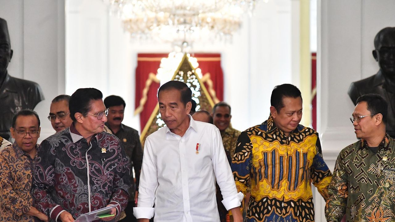 Pimpinan MPR Temui Jokowi di Istana, Bahas Amandemen UUD 1945