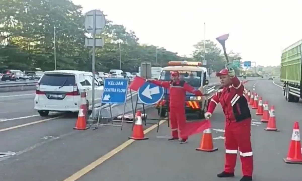 Contraflow Tol Jagorawi Arah Puncah Diberlakukan, Antisipasi Peningkatan Lalu Lintas
