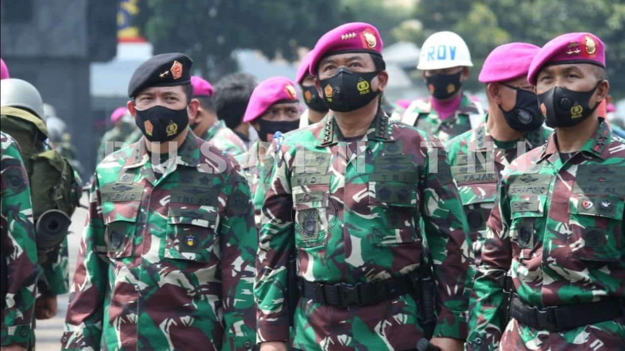 Panglima TNI Cek Pasukan, Siap Lawan Musuh yang Menginjak-Injak Persatuan Bangsa