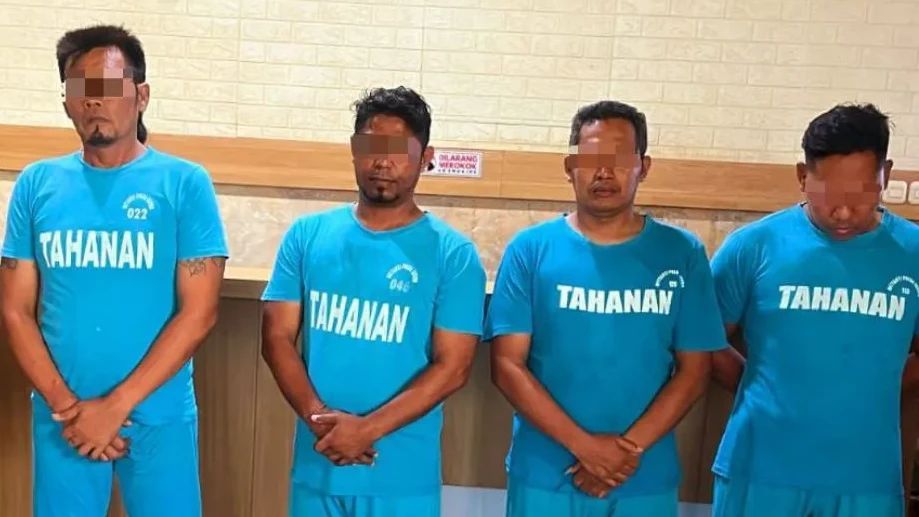 Polda Jateng Tangkap Empat Anggota Ormas GRIB Jaya Pelaku Pencurian Aset KAI