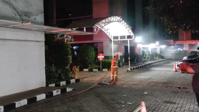 Tengah Malam Gedung Kementerian ATR/BPN Kebakaran