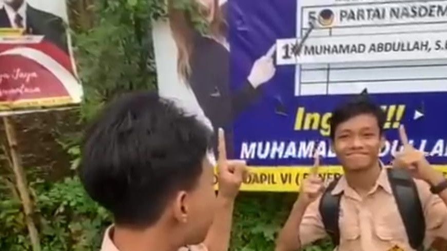Viral Video Anak di Bawah Umur Kampanyekan Salah Satu Caleg di Purworejo Jawa Tengah
