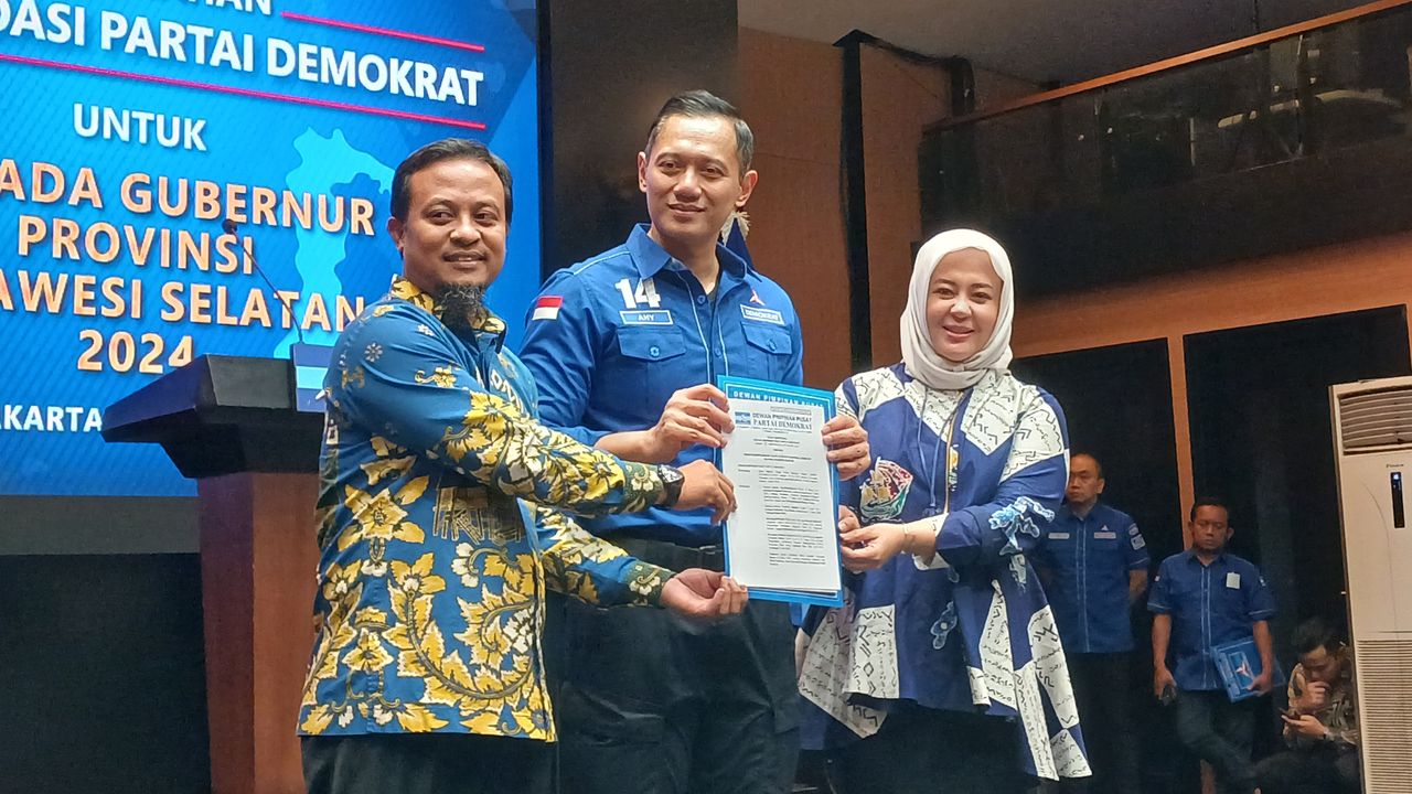 Demokrat Serahkan 4 Rekomendasi Pilgub, Termasuk Dukung Adik Mentan di Sulawesi Selatan