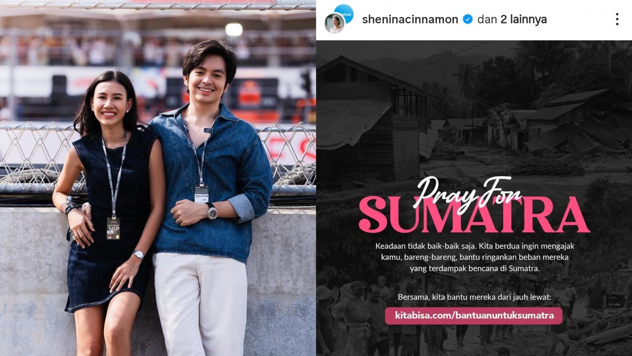 Shenina Cinnamon dan Angga Yunanda (sumber: instagram/sheninacinnamon)