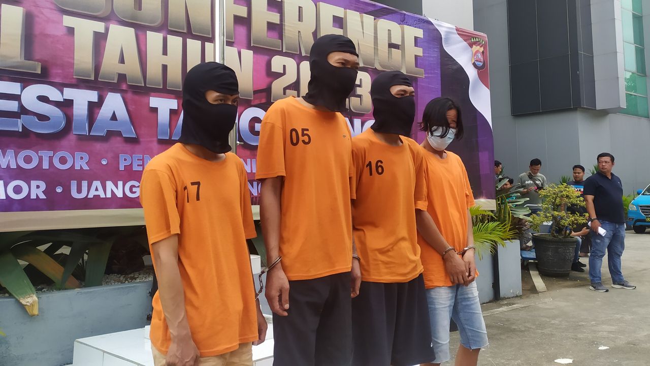 Tak Berkutik Saat Ditangkap, Ini Tampang Gangster di Tangerang yang Serang Warga Pakai Botol Saat Tahun Baru
