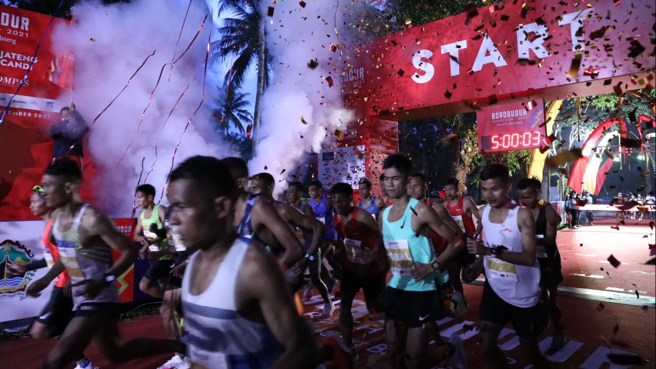 Momen Ganjar Lepas Borobudur Marathon: Yang Ngantuk Mana? Pecahkan Rekor, Hadiah Saya Tambah