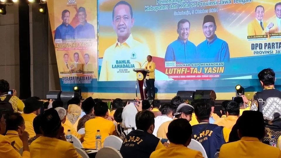 Bahlil Bidik Kemenangan Golkar di Pilkada Jateng hingga 65 Persen