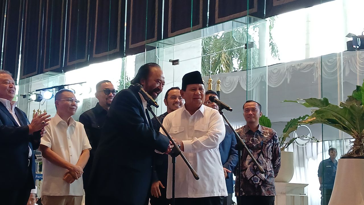 Prabowo Temui Surya Paloh di NasDem Tower: Pertemuan Dua Sahabat Lama