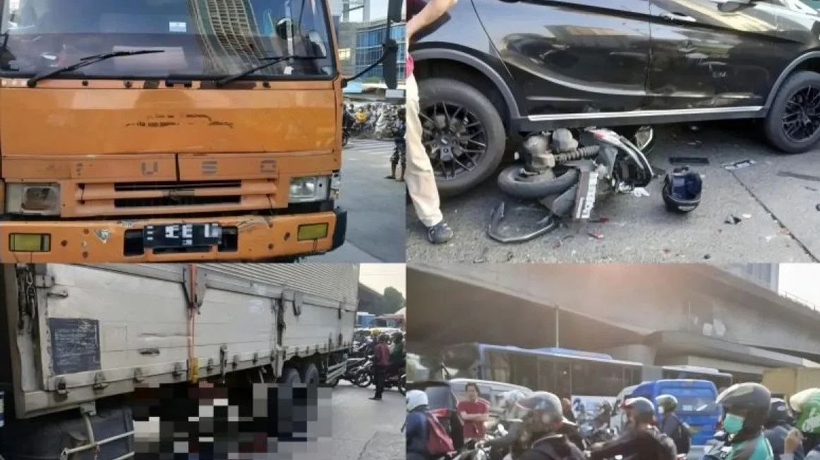 Truk Tabrak 7 Kendaraan di Slipi yang Mengakibatkan 2 Orang Tewas, Polisi: Akibat Sopir Mengantuk