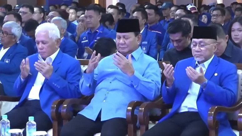 Kader PAN Berdoa di Hadapan Prabowo Dapat Banyak Kursi Menteri di Kabinet