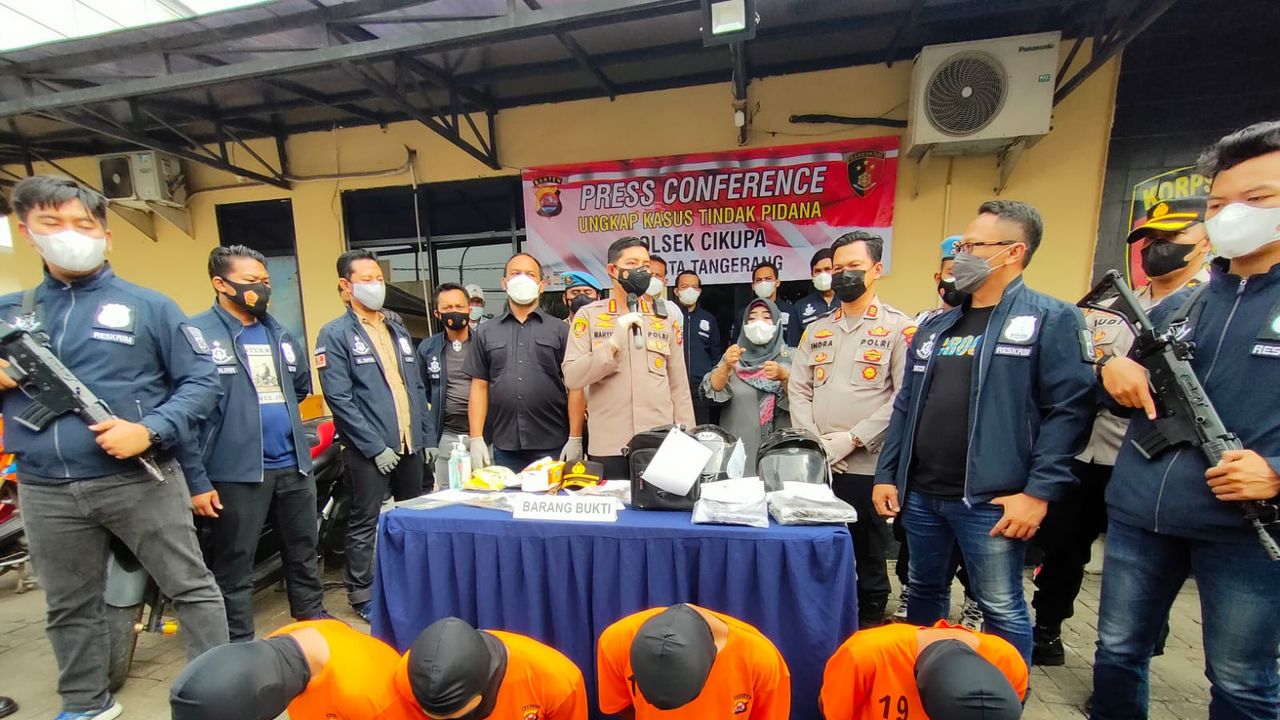 Dicurigai Sering Gonta Ganti Motor, Polisi Amankan Komplotan Curanmor di Tangerang