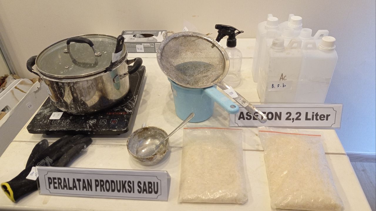 Penampakan Kitchen Lab Tempat Produksi Sabu yang Digunakan 2 WNA Iran di Apartemen Jaksel