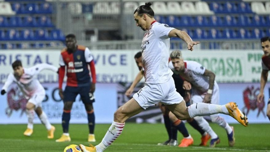 Ibrahimovic 2 Gol, AC Milan Pimpin Klasemen Liga Italia Serie A