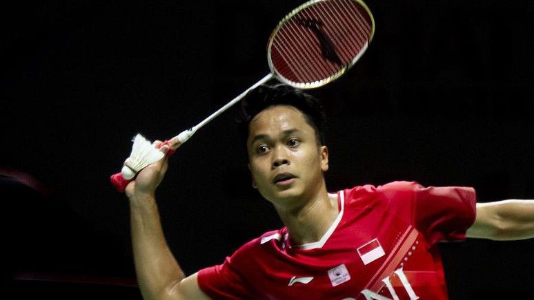 Menang Dua Gim Langsung, Anthony Ginting Lewati Babak Pertama Indonesia Open 2022