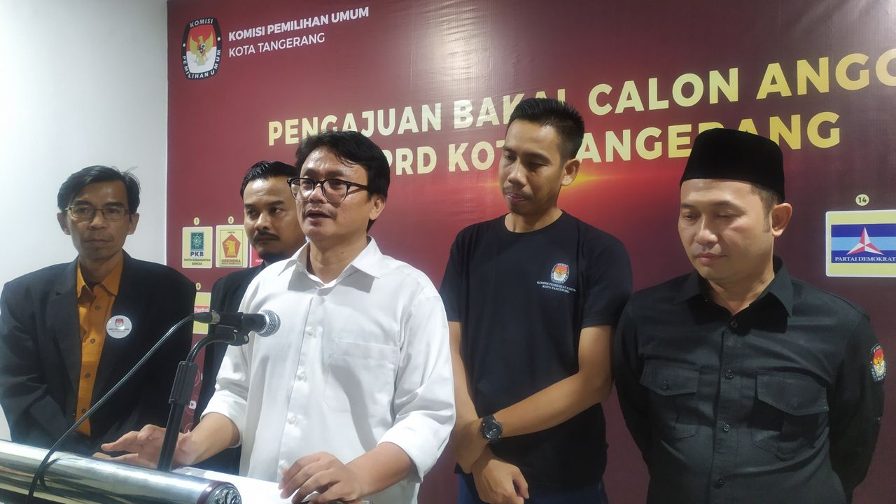 KPU Kota Tangerang Terima 764 Bacaleg dari 18 Parpol, Paling Akhir Partai Garuda