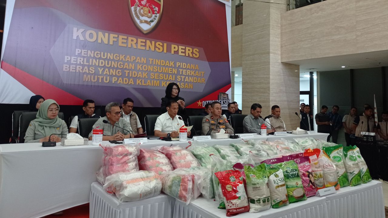 Bareskrim: Ada 5 Merek Beras Premium Langgar Aturan, Kasus Oplos Naik Penyidikan