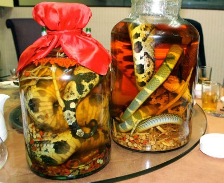 Snake wine (Foto: Bright Side)