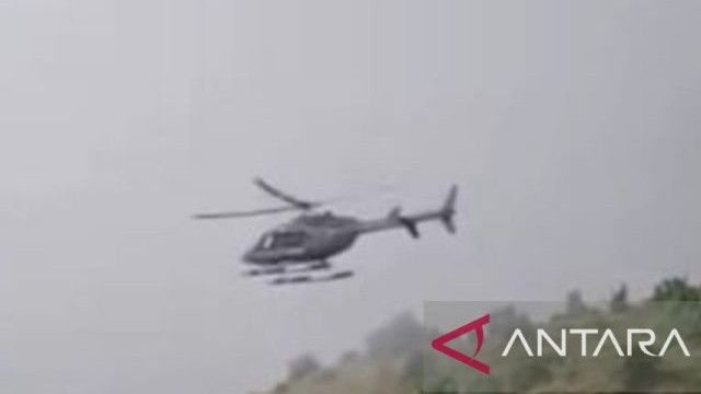 Detik-Detik Penyelamatan Pendaki Asal Swiss di Gunung Rinjani, Dievakuasi Pakai Helikopter