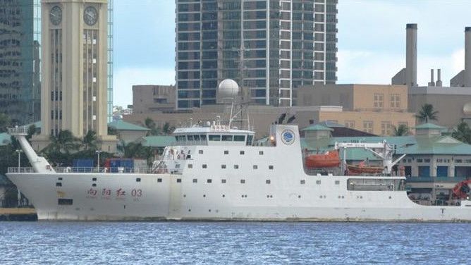 Aksi Kapal Bakamla Cegat Kapal Survei China yang 'Nyasar' Sampai Selat Sunda