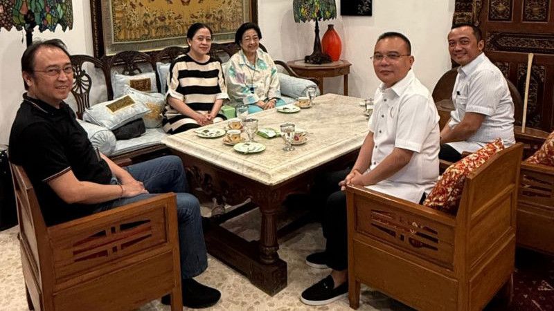 Selepas Hasto Diampuni, Dasco Pamer Kehangatan Bareng Megawati dan Anaknya