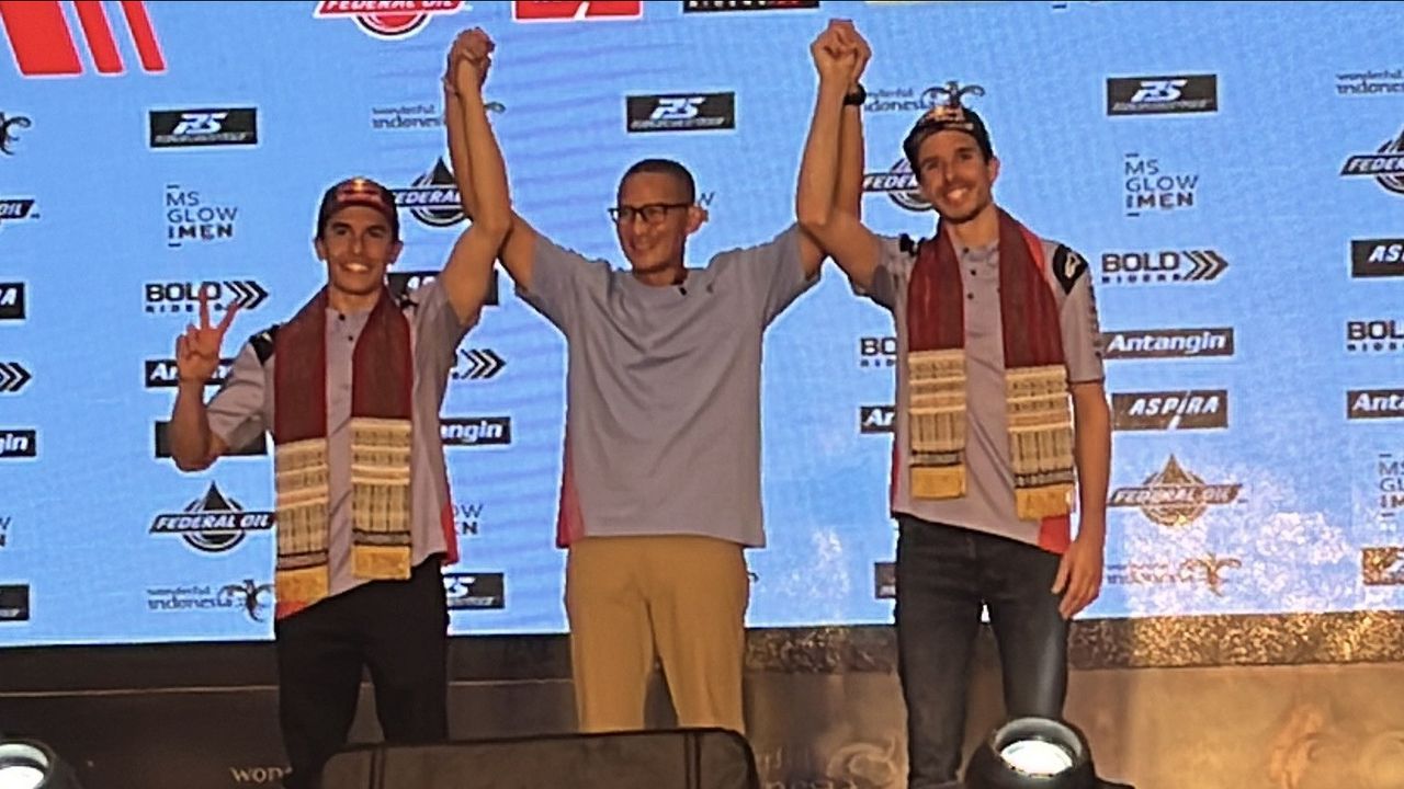 Marc dan Alex Marquez Gabung Gresini Racing, Sandiaga Uno Berharap Wisata Indonesia Makin Mendunia