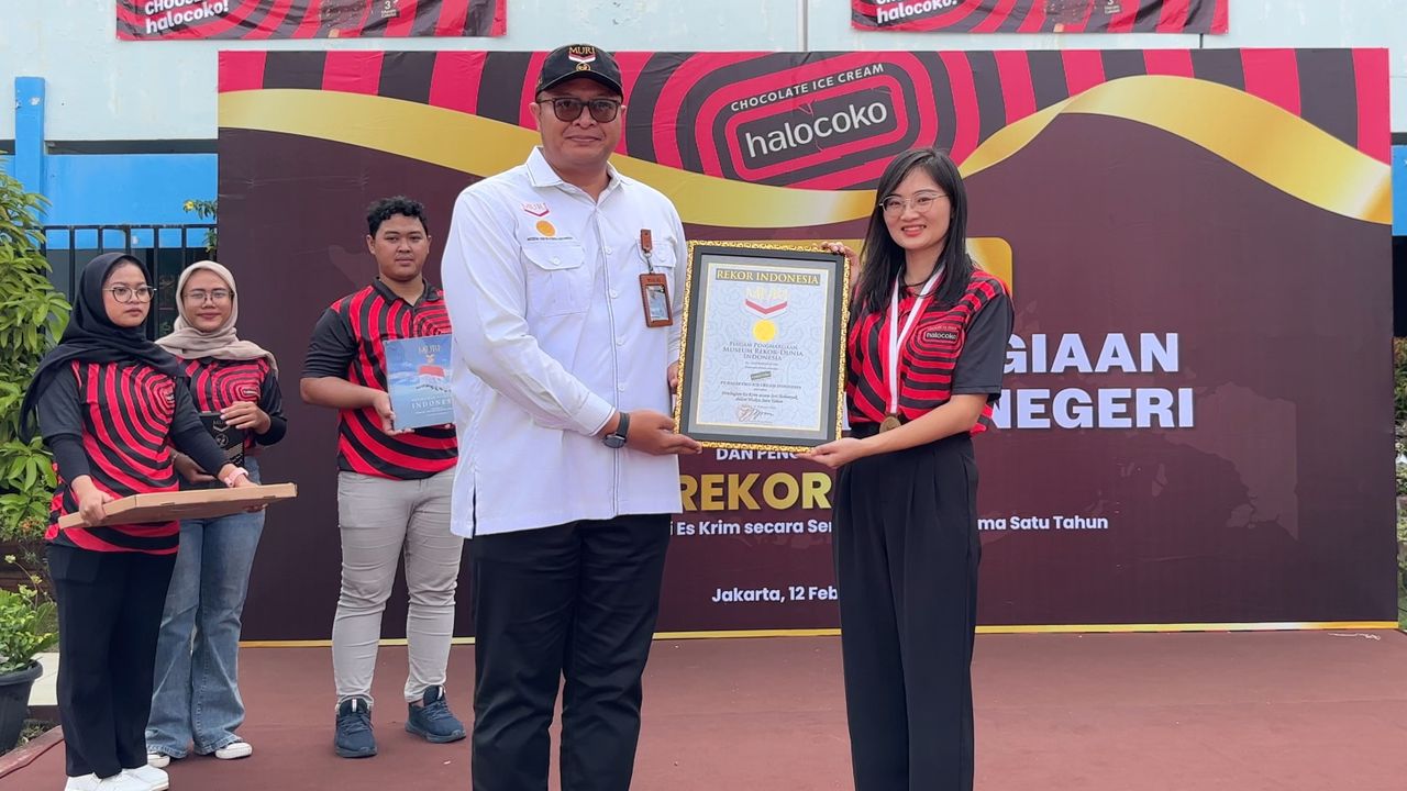 Selamat! halocoko Raih Rekor MURI melalui Gerakan Berbagi Es Krim
