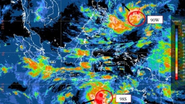 Siklon Tropis 98S Jadi Siklon Tropis Kategori Tinggi, Dampaknya Hujan Lebat dan Gelombang Tinggi di Daerah Ini