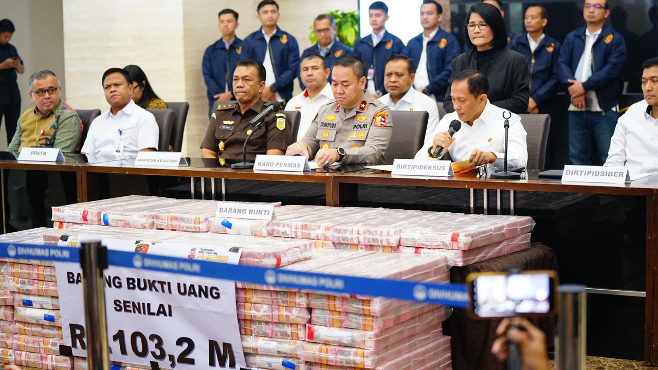 PT AJP dan Komisarisnya Ditetapkan Jadi Tersangka TPPU Judi Online, Uang Rp103,27 Miliar Disita