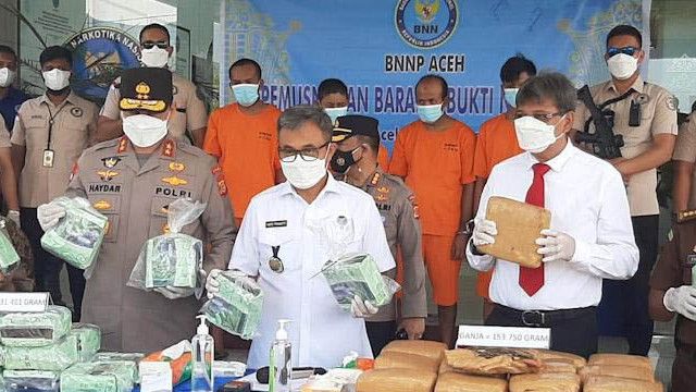 BNN Aceh Musnahkan Narkotika Bernilai Rp31 Miliar