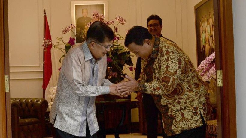 Temui Jusuf Kalla, Prabowo Ngaku Ngobrol Masa Lalu