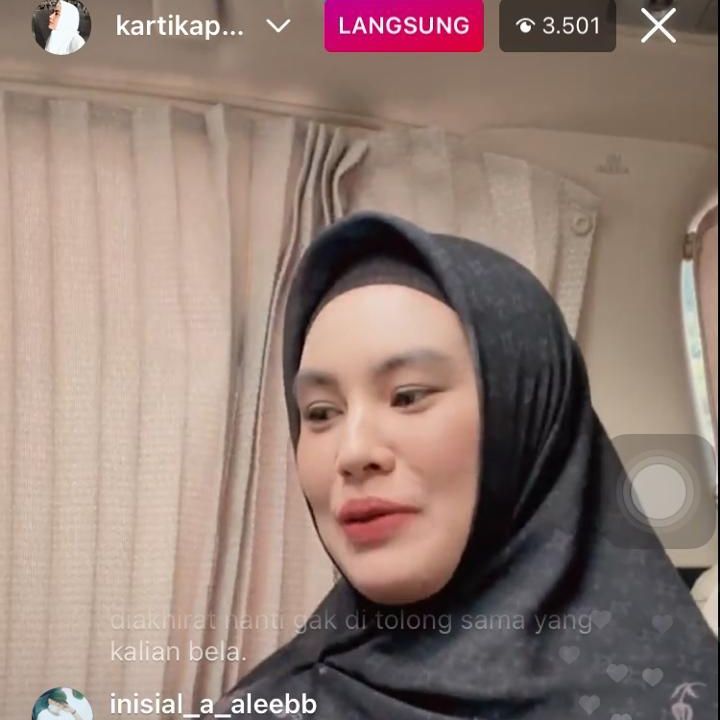 Kartika Putri (Foto: live Instagram/@kartikaputriworld)