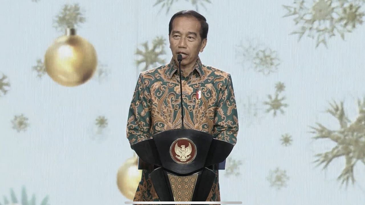 Hadiri Perayaan Natal Nasional, Jokowi Beri Pesan Politik Ini di Hadapan Prabowo dan Mahfud MD