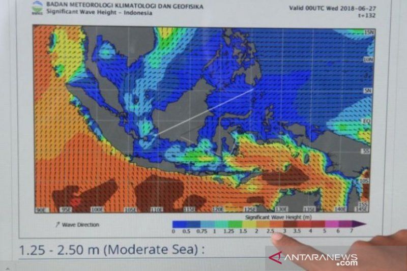 BMKG Peringatkan Gelombang Laut Capai 6 Meter di Perairan Barat Aceh
