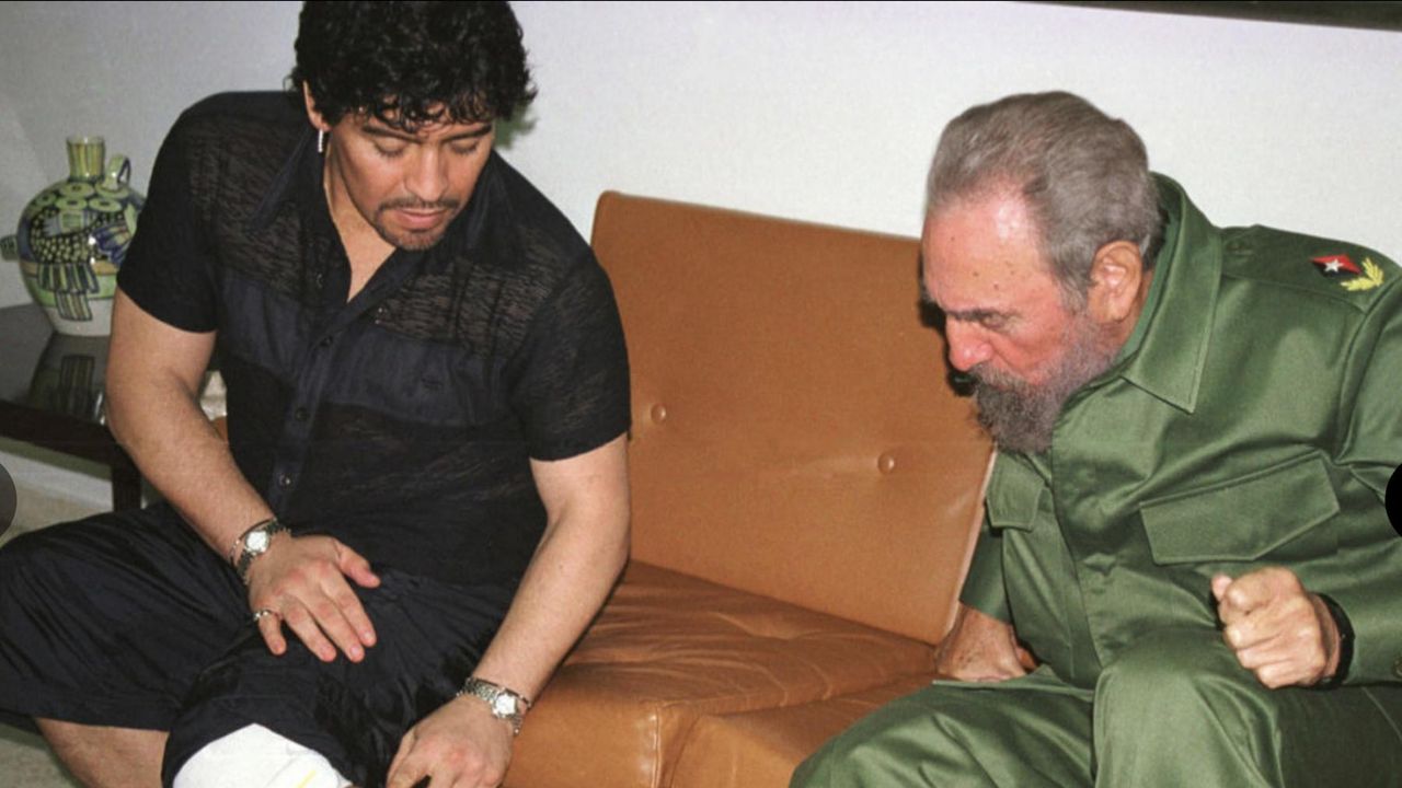 Diego Maradona dan Fidel Castro
