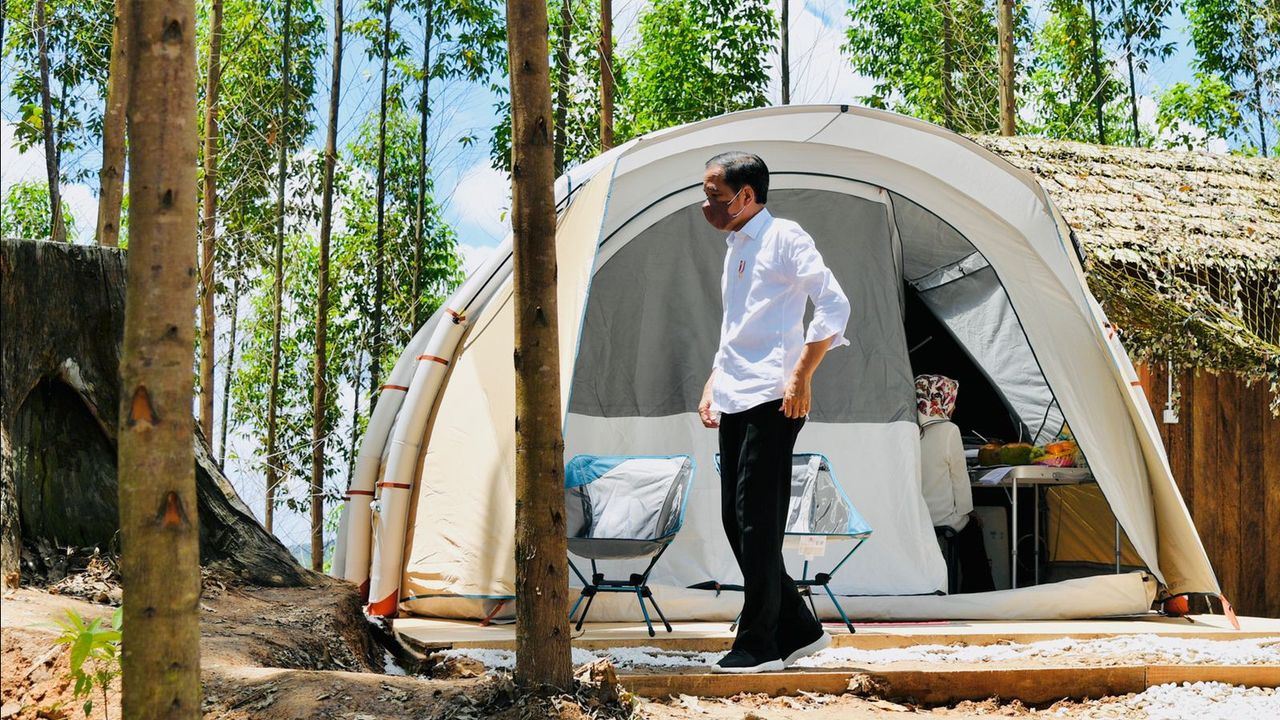 Camping Ala Glamping Jokowi di IKN Nusantara Pakai Shower dan Toilet Duduk, Istana: Hemat Air